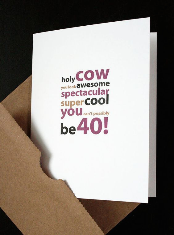 happy 40th birthday card for him her friend husband