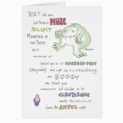 slimy monster birthday boynton cards 137420592666425943