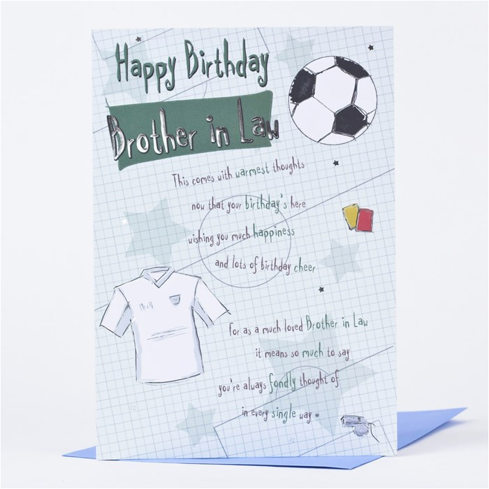 birthday card sporty brother in law only 89p