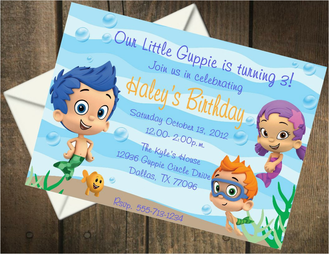 bubble guppies birthday party printable
