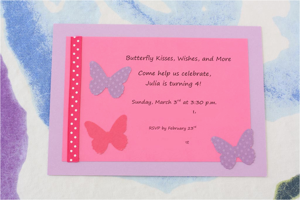 butterfly themed birthday party invitations home party ideas