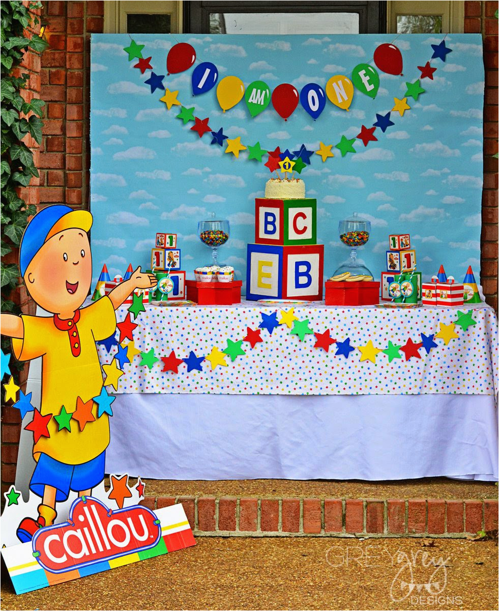 caillou party and giveaway with