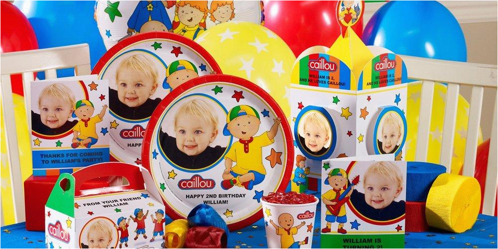 caillou personalized party supplies