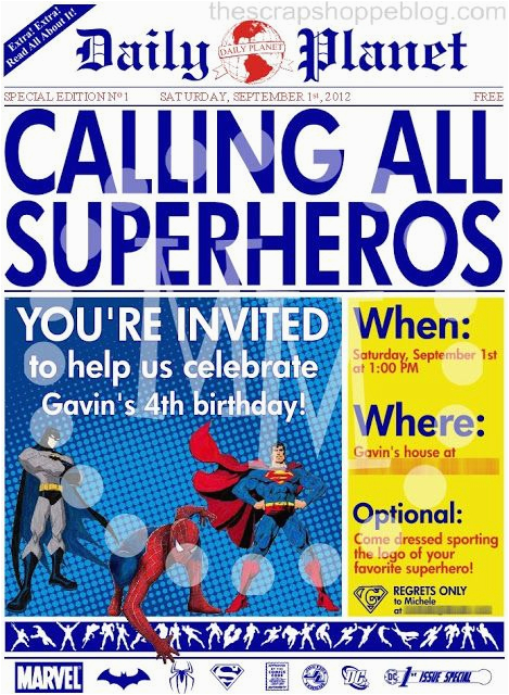 superhero birthday parties