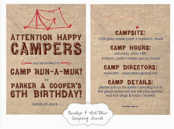 summer camp theme party ideas