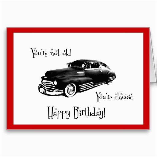 classic car birthday card classic car party pinterest