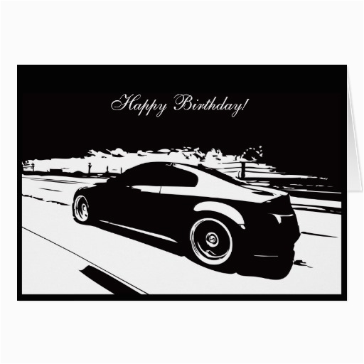 g35 coupe car themed birthday card zazzle