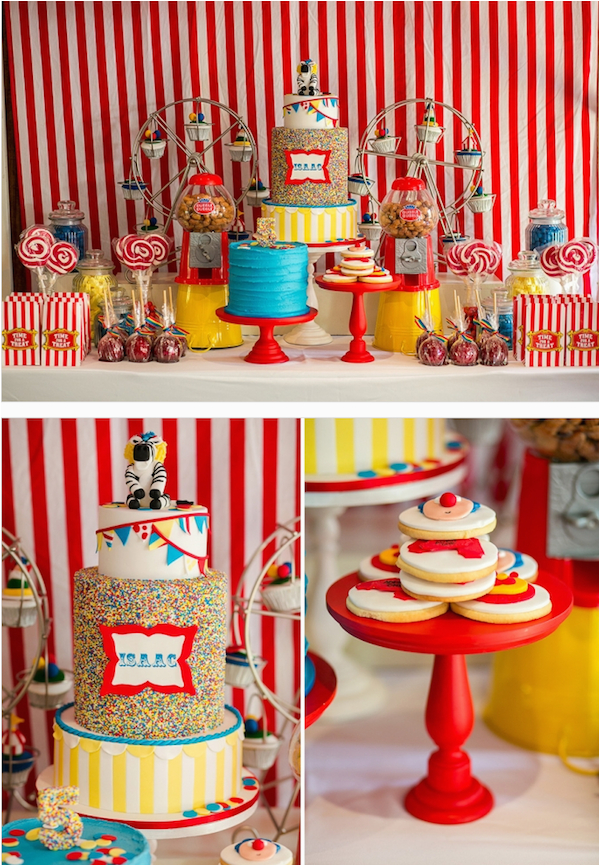 circus carnival 5th birthday party