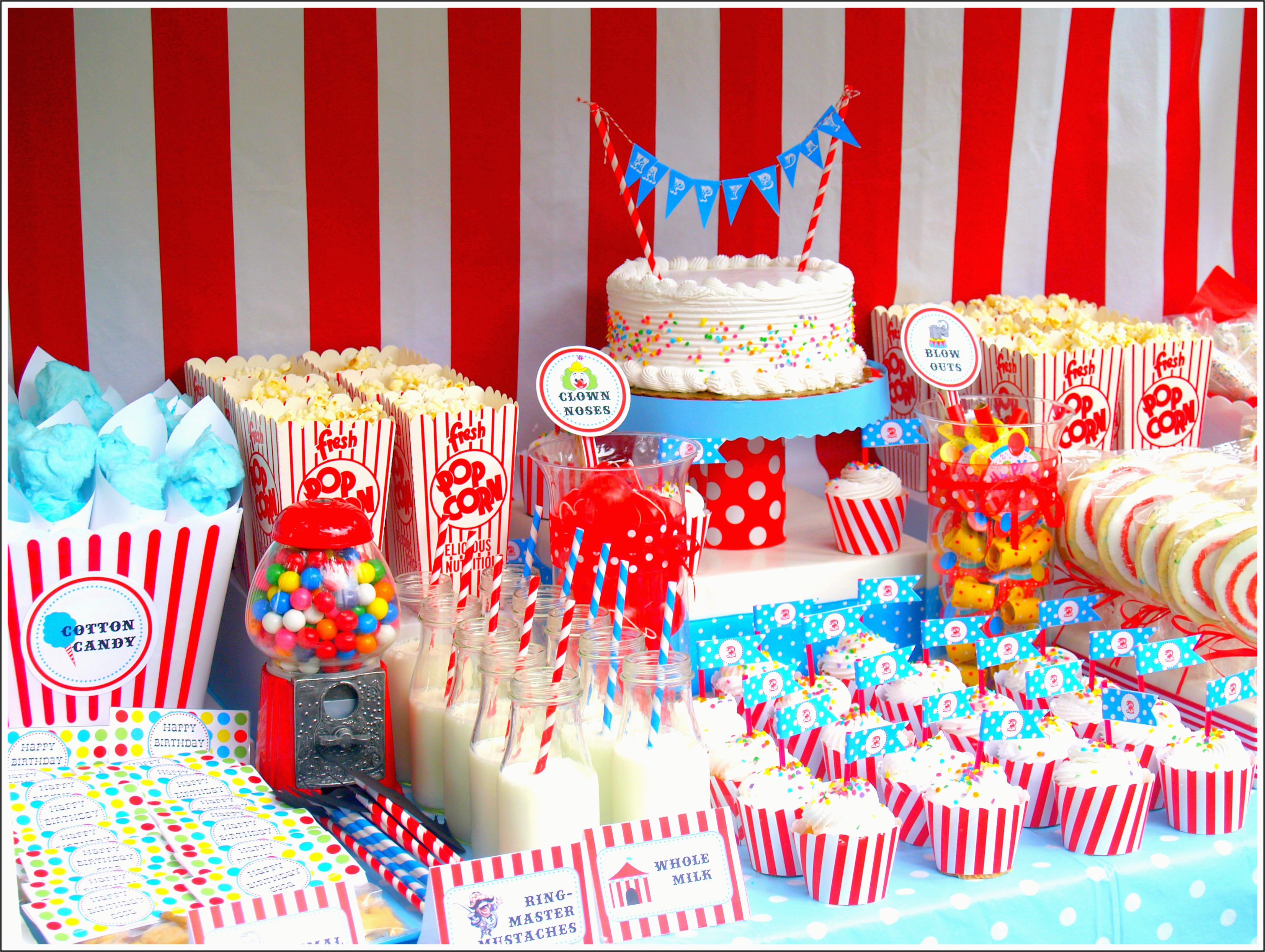 Carnival Decorations for Birthday Party Circus Party Ideas