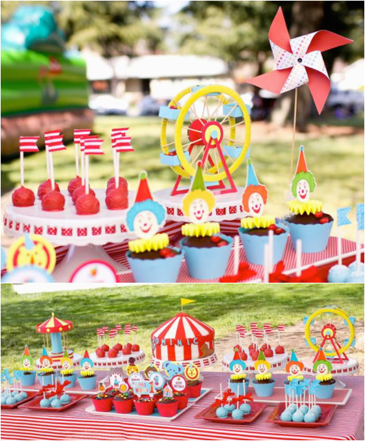 circus themed 1st birthday party 2