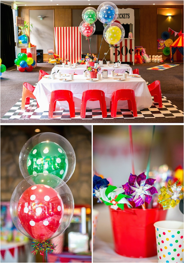 circus carnival 5th birthday party