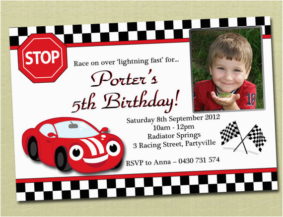 Cars First Birthday Invitations Race Car Birthday Party Invitations Dolanpedia