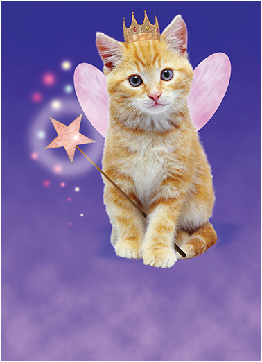 Cat Birthday E Card Funny Birthday Ecard Quot Cat Fairy Quot From Cardfool Com