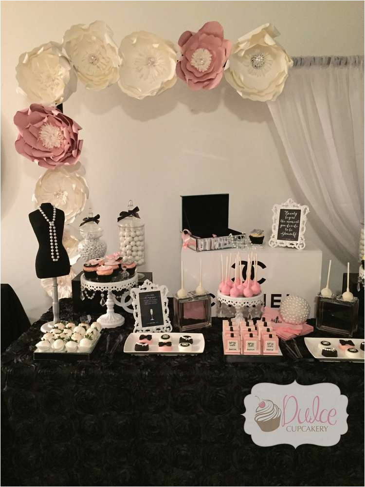 chanel inspired birthday party