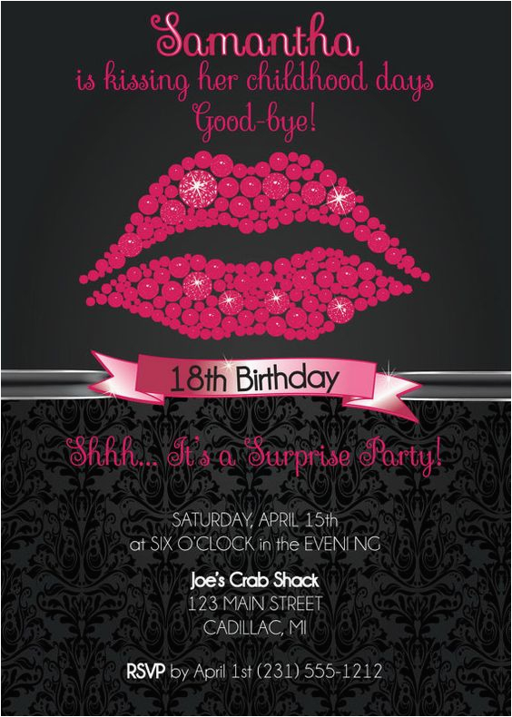 18th birthday invitation 18th birthday party invitation