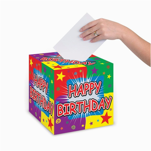 happy birthday card box 9 inch partycheap