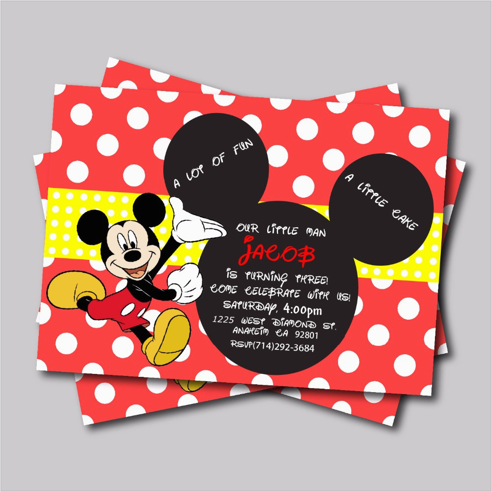 online get cheap mickey mouse invitations aliexpress com