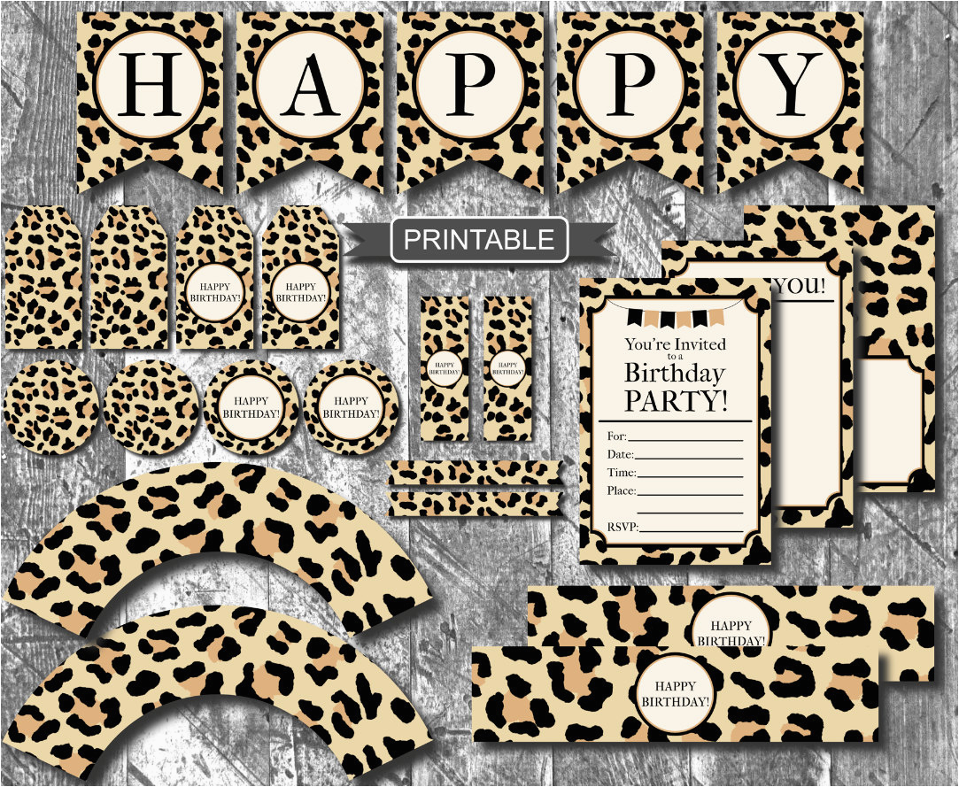 Cheetah Print Birthday Decorations Diy Leopard Print Cheetah Print Birthday Party Decorations