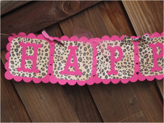 pink leopard animal print birthday