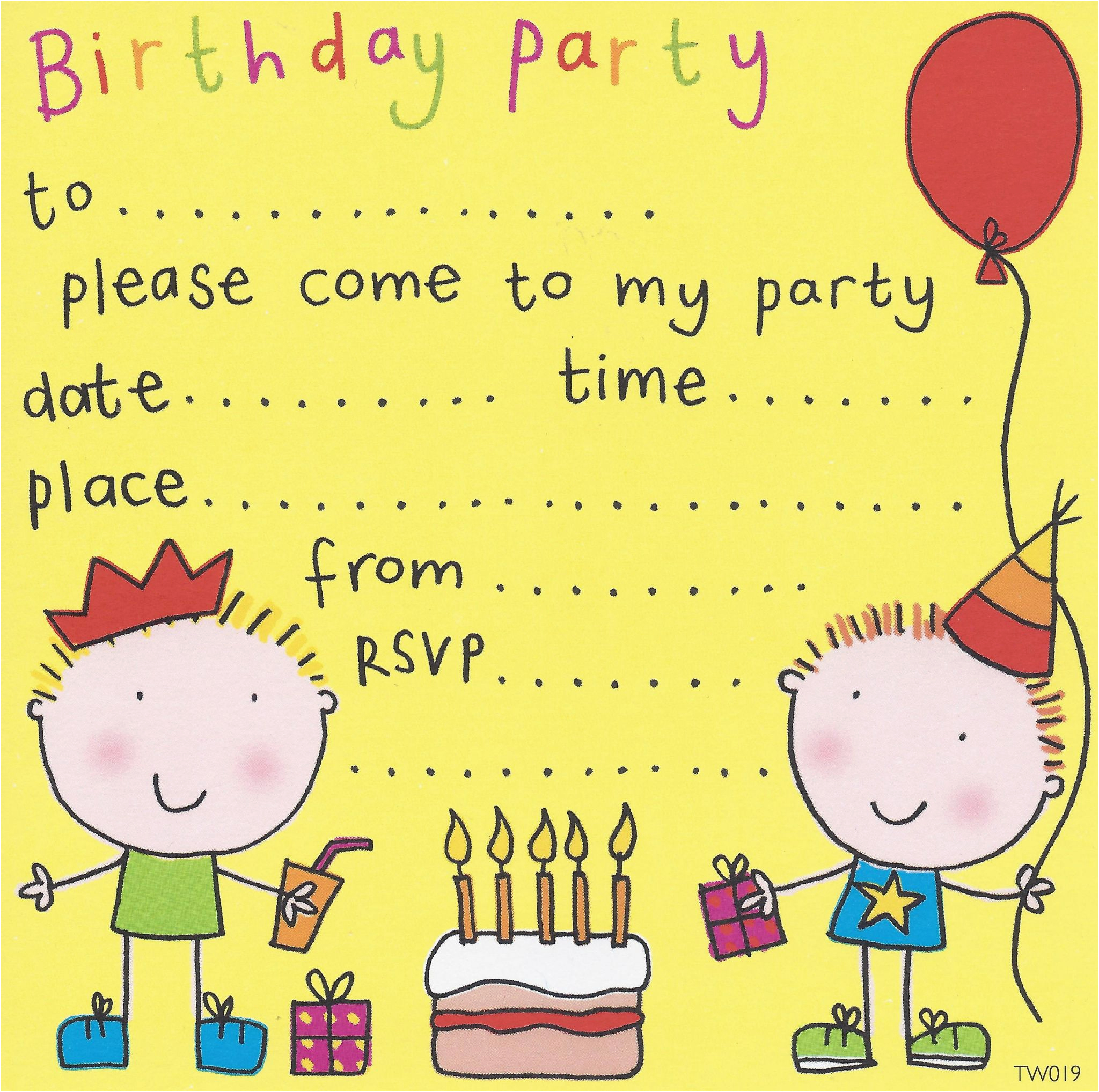 party invitation templates kids party invitations