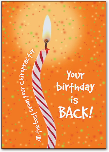 Chiropractic Birthday Cards for Patients Birthday Postcards Smartpractice Chiropractic