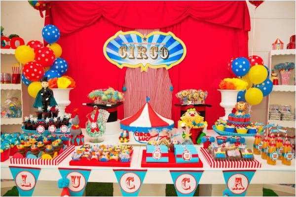 circus themed 1st birthday party 4