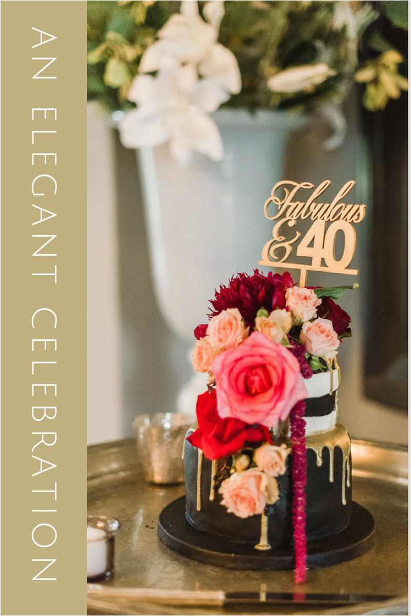 elegant and luxurious 40th birthday celebration