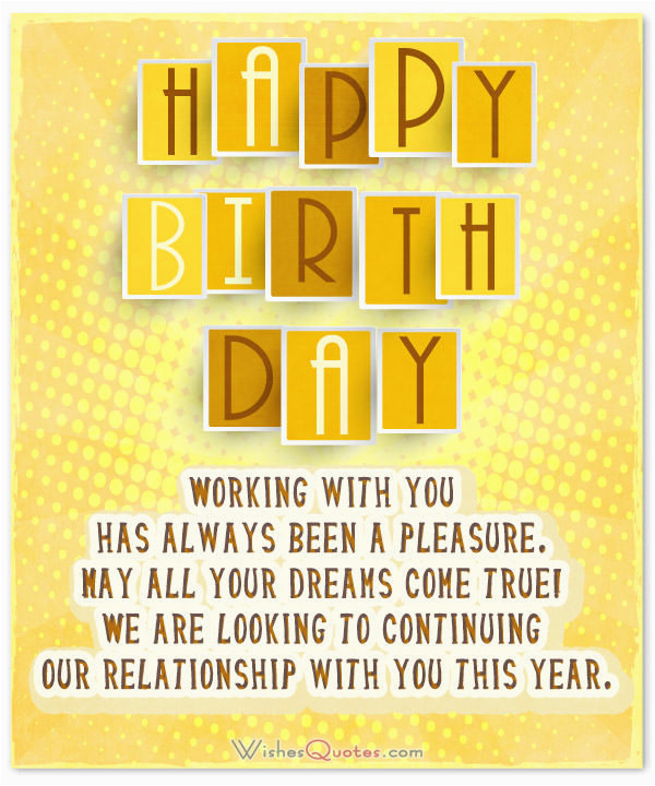 birthday wishes for clients and customers that show you care
