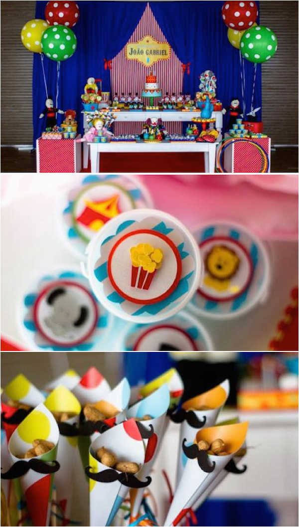 circus themed 1st birthday party 3