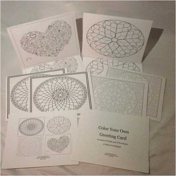color your own greeting cards set 7