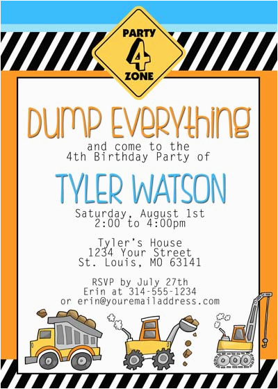 construction themed birthday party with free printables