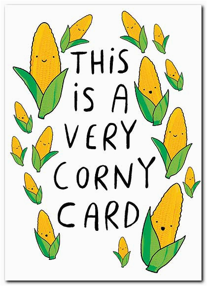 corny greeting card