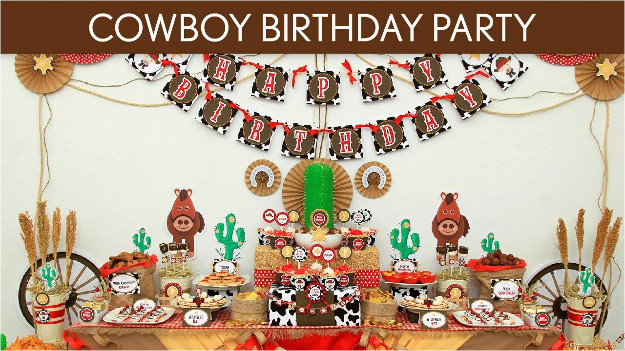 cowboy 1st birthday party ideas