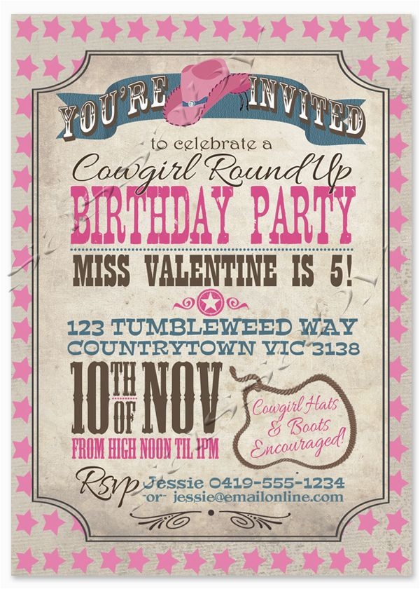best 25 cowgirl birthday invitations ideas that you will