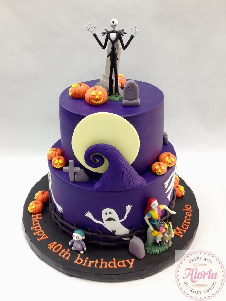 nightmare before christmas 40th birthday cake birthday