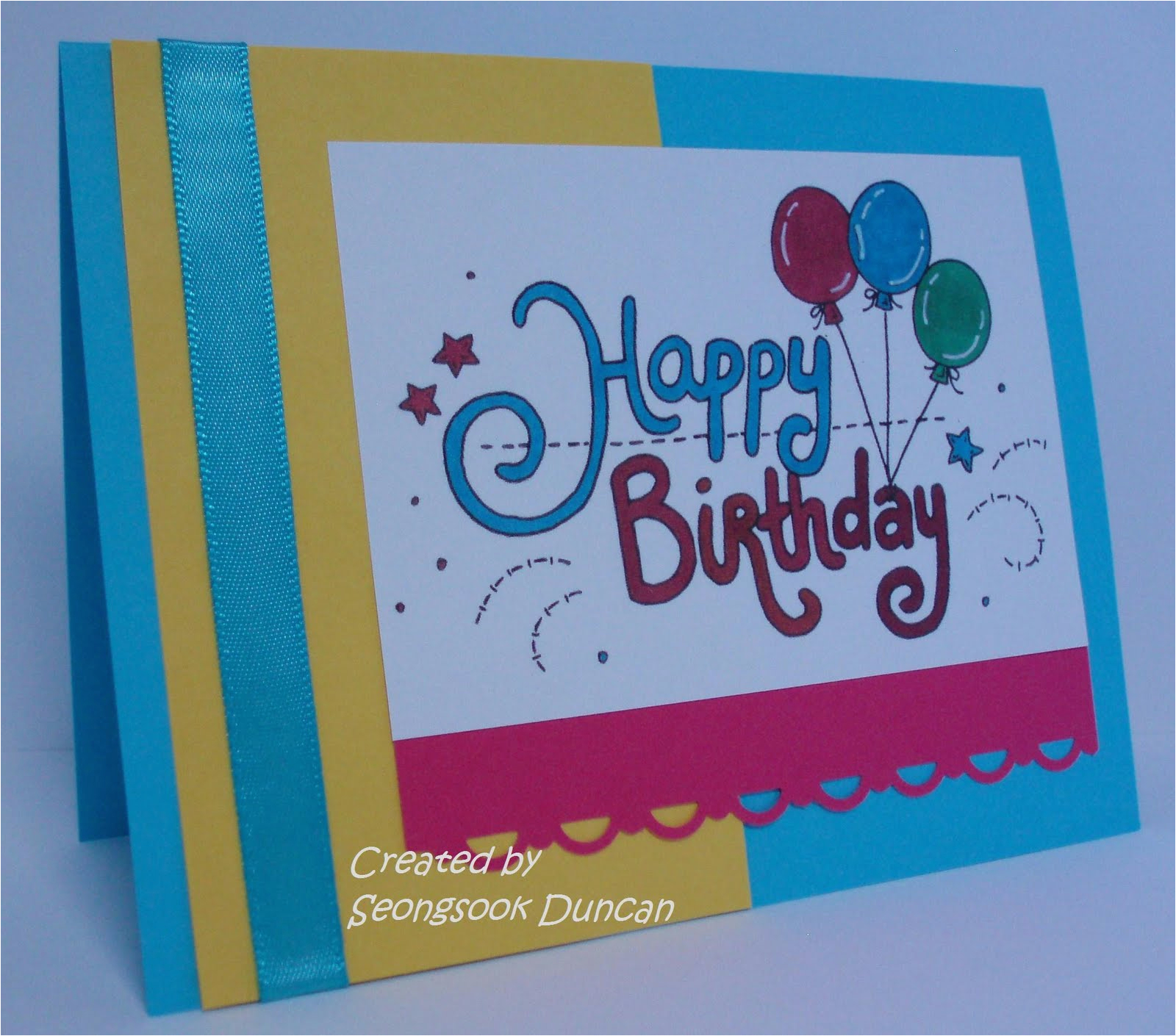 create with seongsook a stack happy birthday cards