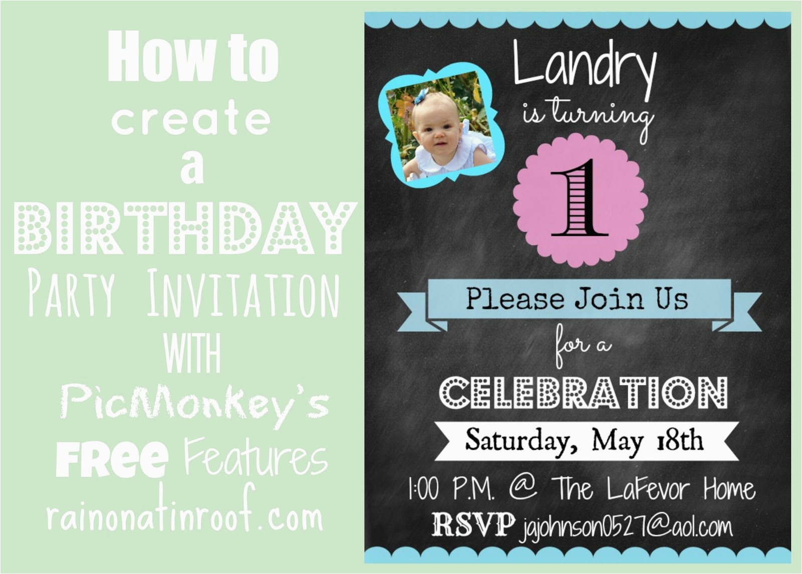 how to create invitation in picmonkey
