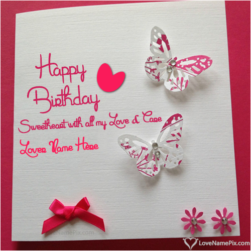 birthday wishes cards for lover with name happy birthday create wish card online