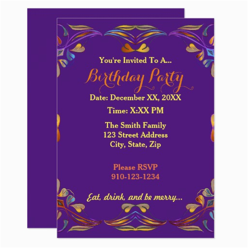 Create My Own Birthday Invitation Create Your Own Colorful Birthday Party Invitation Zazzle 6067