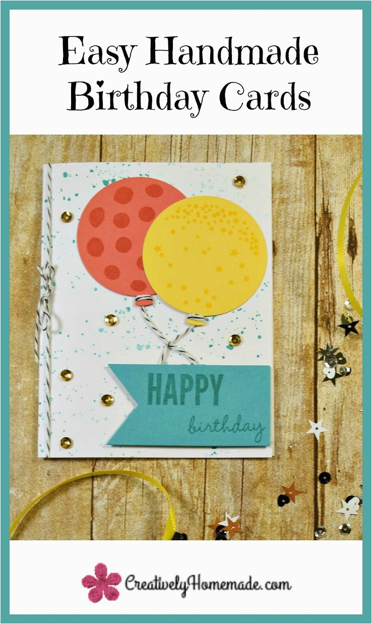 making birthday cards at home with the celebrate today stamp set