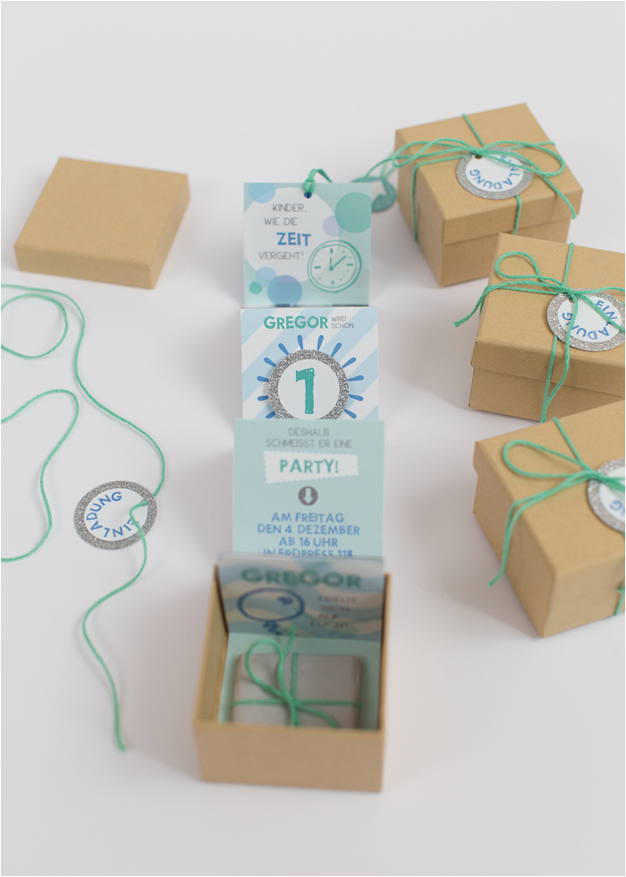 creative diy birthday invitations in a box