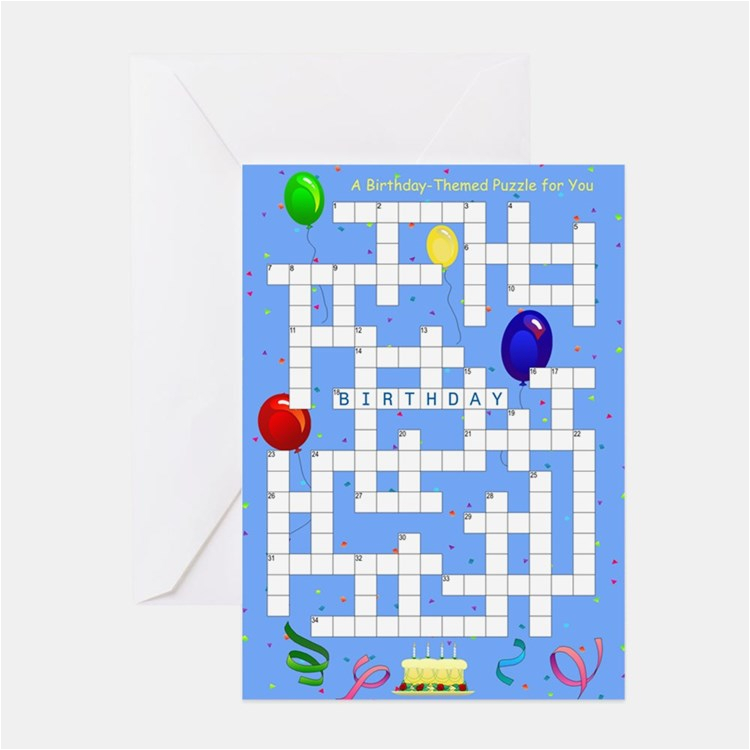 crossword greeting cards