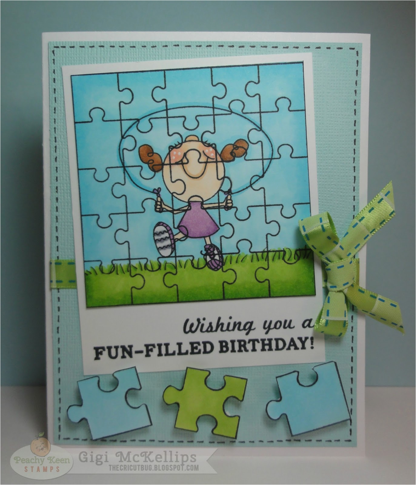 puzzle birthday card