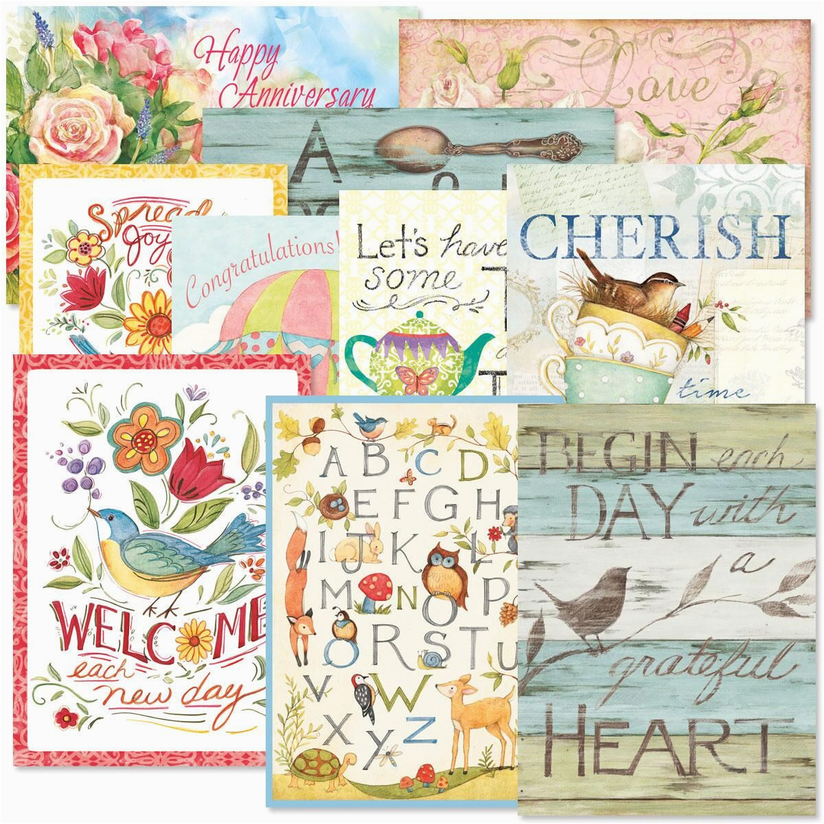 sentiments all occasion greeting cards value pack