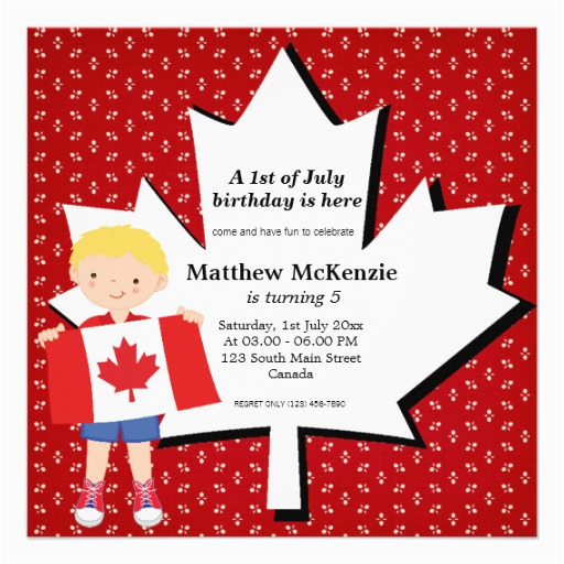 Custom Birthday Cards Canada Canadian Boy Cards Photocards ...