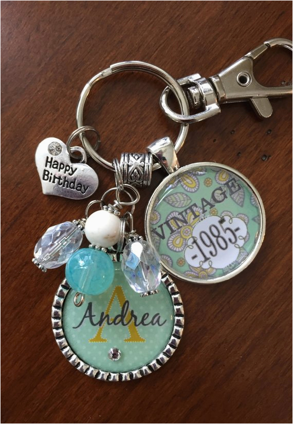 birthday gift for her personalized vintage necklace or key