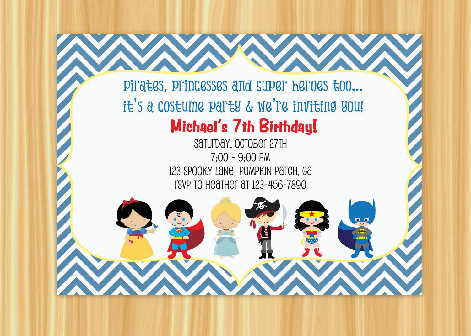 custom birthday party invitations