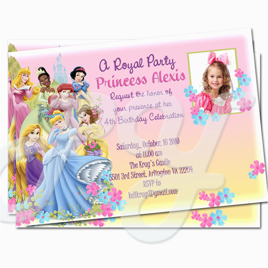 disney princess invitations