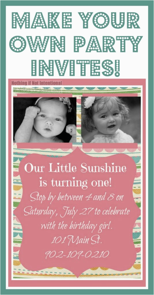 make your own invitations