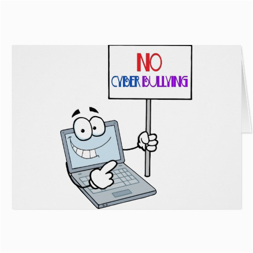no cyber bullying computer greeting cards zazzle
